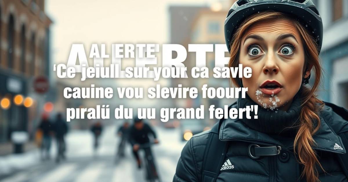 "ALERTE : Ce détail sur votre casque vélo pourrait vous sauver la vie lors du prochain grand froid !"