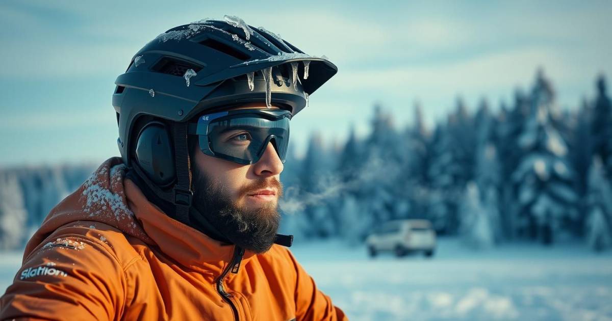 ALERTE : Un cycliste survit miraculeusement après avoir testé ce casque révolutionnaire à -40°C !