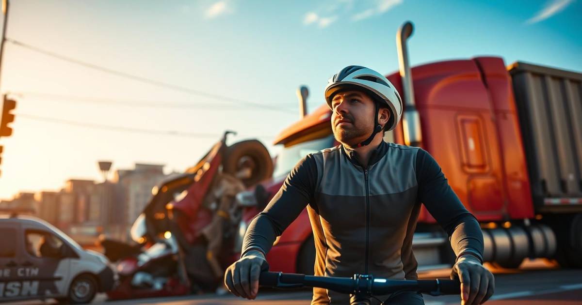 CHOC : Un cycliste survit miraculeusement après avoir percuté un poids lourd grâce à cette innovation révolutionnaire en matière de casque !